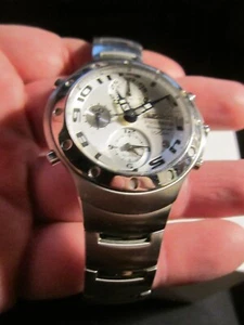 SEIKO PREMIER CHRONOGRAPH WATCH LADIES' - 10 BAR SAPPHIRE CRYSTAL - BBA-23G - Picture 1 of 7