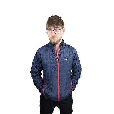 Patagonia Nano Puff Jacket Mens XS Navy Blue Primaloft Insulated Quilted Coat - Image 1 of 4
