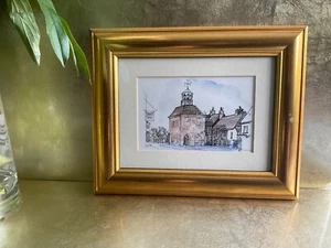 A Small Vintage Framed Water Colour Print Of “The Kings Arms” Old Amersham - Picture 1 of 9