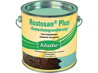 2er PACK(Stk) KLUTHE 011210337001-0204 Rostprimer Rostosan® Plus grau 2500 ml