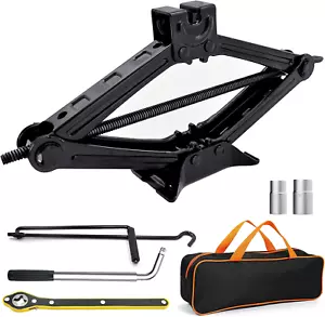 Scissor Lift Jack Max 2.5 Ton Capacity, Lifting Jack Car Kit with Hand Crank/Wre - Picture 1 of 8
