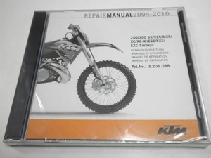 2004-10 KTM 250/300 SX/SXS/MXC/XC/XC-W/EGS/EXC/SIX DAYS Repair Manual CD-Rom - Picture 1 of 2