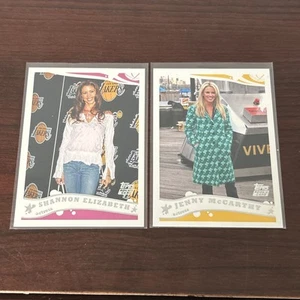 2005-06 Topps #251, 253 Jenny McCarthy, Shannon Elizabeth Rookie Lot - Picture 1 of 2