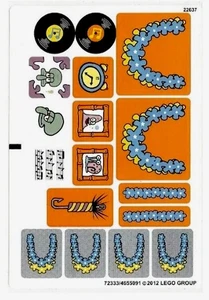 NUEVO Lego 3818 Hoja de Pegatinas SOLO Pegatinas Piezas Juego Genuino - Imagen 1 de 1