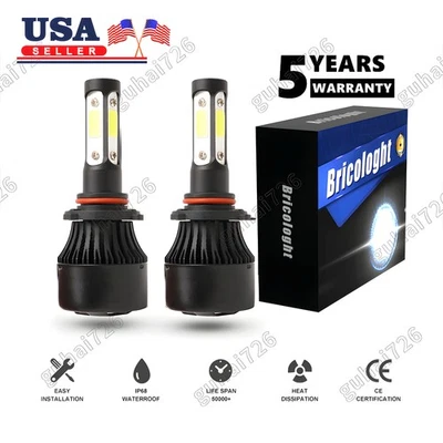 9003 H4 LED Headlight Bulbs Kit 10000W 1000000LM Hi/Lo Beam Super Bright White - Image 1 of 4