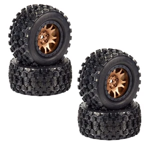 Pro-Line Badlands MX43 Pro-Loc Tires F/R 24mm Bro/Blk Impulse Wheels (4): X-MAXX - Picture 1 of 5