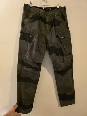 G-Star RAW Para hombres 34x32 (Act.34x30) Camuflaje Rovic Cónico Carga Bolsillos Utilitarios Foto 1 de 4