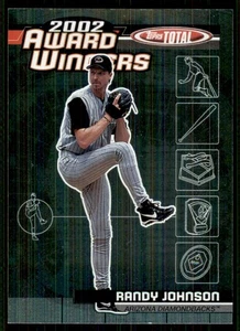 2002 Topps Total Award Winners #AW2 Randy Johnson Arizona Diamondbacks - Picture 1 of 2