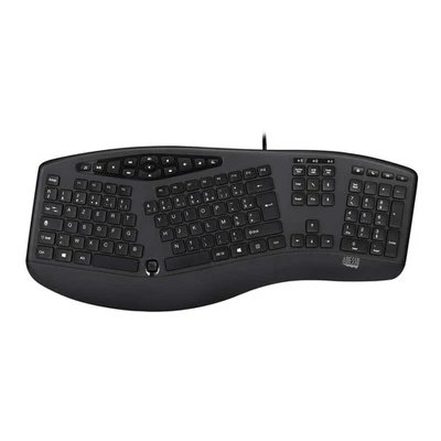 AKB-160UB Wired Ergonomic Keyboard with Integrated Palm Rest, Chiclet Keycaps... - Image 1 of 4