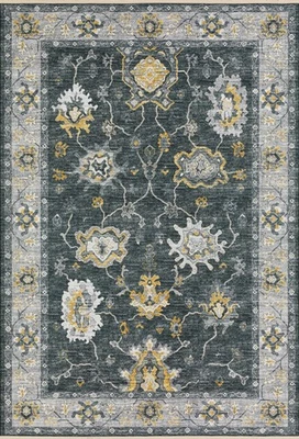 2x8 Dalyn Blue Floral Runner MB6 - Aprx 2' 3" x 7' 6" - Image 1 of 2