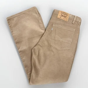 Vintage 70s Levi’s 517 Corduroy Boot Cut Pants Brown 36x30  - Picture 1 of 19