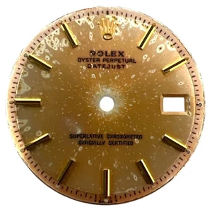 Originale Rolex Oyster Datejust 36 mm quadrante vintage oro champagne 1601 1603 - Foto 1 di 4