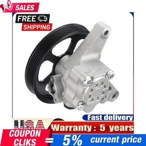 Power Steering Pump w/ Pulley for 2008-2012 Honda Accord Crosstour Pilot V6 3.5L - Picture 1 of 15