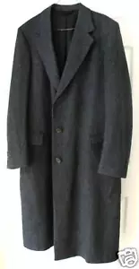 Abrigo Abrigo Hart Schaffner & Marx para hombre gris carbón L - Imagen 1 de 1