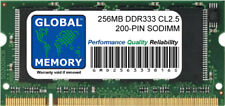 256MB DDR 333MHz PC2700 200-PIN Memoria Sodimm RAM Para Portátiles/Notebooks