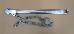 Vtg PROTO Tools USA ~ 801 Chain Ratchet ~ Drop Forged Steel 12" L - Picture 1 of 7