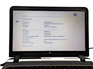 15.5" HP PROBOOK 450 G3 Laptop Intel i7-6500U@2.50GHz 16GB RAM 256GB SSD, NO OS - Picture 1 of 7