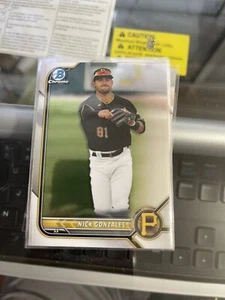2022 Bowman Chrome Prospect Nick Gonzalez BCP77 Pirates - Bild 1 von 2