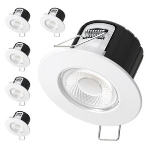 6x Bright Source Eco5 5w LED IP65 Waterproof Fire Rated Ceiling Downlight Spot