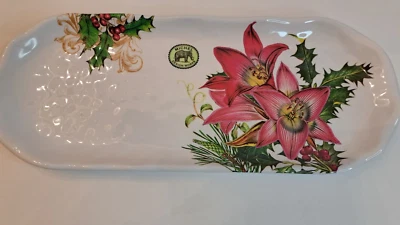 Michel Design Works Melamine Christmas Bouquet Serveware Accent Tray - Image 1 of 4