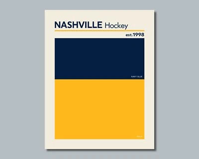 Foto muestra color hockey comparable NASHVILLE Predators 8x10 11x14 16x20 (a) Foto 1 de 4