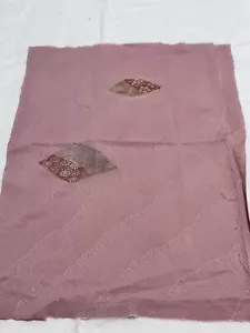 Vintage Japanese kiomono fabric silk Burgundy Base v12 - Picture 1 of 9