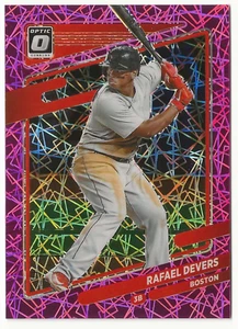 2021 Panini Donruss Optic - Rafael Devers #153 Pink Velocity Prizm /249 - Picture 1 of 2