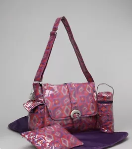 Kalencom Tic Toc Toe Laminated Buckle Diaper Bag Set - Picture 1 of 1