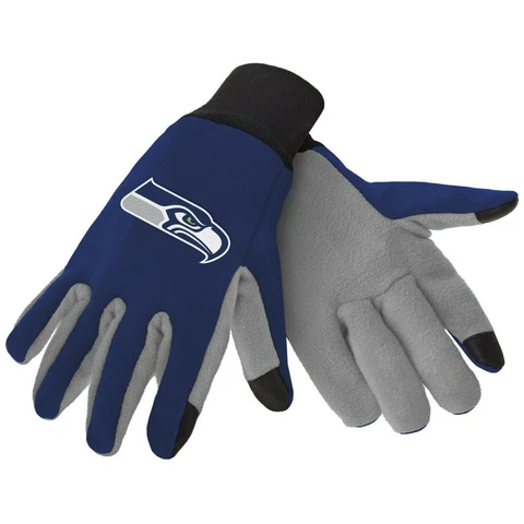 Seattle Seahawks Texting Gloves NEW One Size Fits Most FOCO Cover