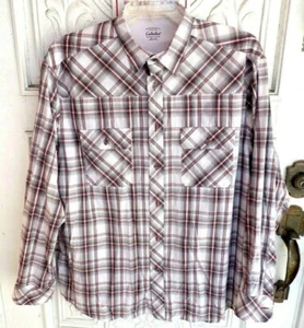 Cabela's Legendary Quality Plaid Long Sleeve Button Front Size XL Shirt in EUC - Picture 1 of 3
