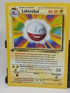 1st Edition Electrode (Lektrobal) 21/102 - NM - German Base Set Pokemon Card - Picture 1 of 2
