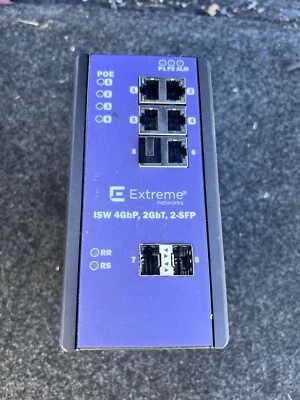 Extreme Networks ISW 4GBP 2GBT 2-SFP Ethernet Switch 16803 UNTESTED - Image 1 of 4