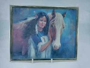 girl with horse animal art painting - Picture 1 of 4