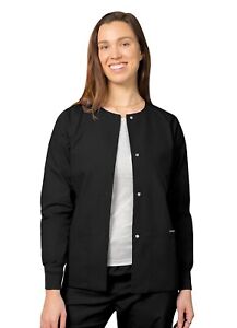 Adar Women Medical Nursing Workwear Uniform Long Sleeve Warm Up Scrub Jacket