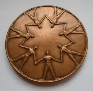 1967 50th YEARS OF BLIND ASSOCIATION BRONZE MEDAL - Picture 1 of 3