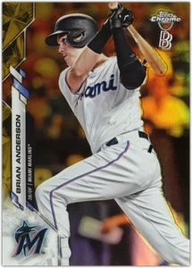 BRIAN ANDERSON 2020 Topps Chrome Ben Baller GOLD REFRACTOR /50 Parallel - Picture 1 of 3