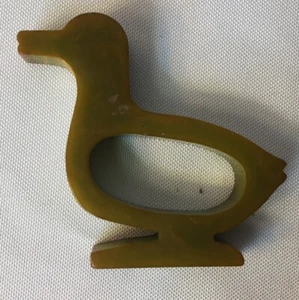 Anello tovagliolo anatra in bachelite vintage - Foto 1 di 4