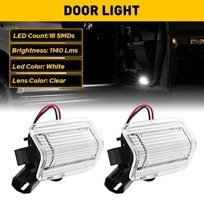[BLANCO SUPREMO] LED Lámpara de luz de puerta lateral para Toyota Camry Prius Avalon 4Runner K Foto 1 de 4
