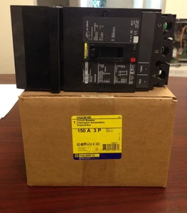 HGA36150 3Pole 150Amp 480/600Volt I-Line Square D HGA Circuit Breaker BRAND NEW - Picture 1 of 9
