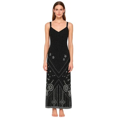 Platinum Dorothy Schoelen Women's Maxi Dress Black Whimsigoth Vintage Large - Image 1 of 4