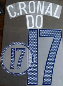 Cristiano Ronaldo #17 Juego de nombre y número para Portugal Euro 2004 Fútbol visitante - Imagen 1 de 1