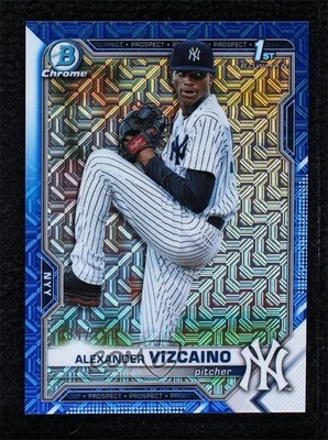 2021 Bowman Chrome Prospects Mega Box Blue Mojo Refractor Alexander Vizcaino - Image 1 of 2