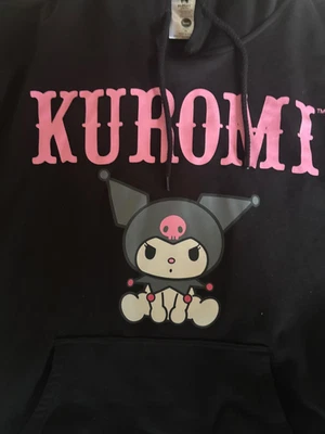 Толстовка с капюшоном Sanrio Kuromi с плюшевыми ушами популярная тема размер XL детская женская толстовка - Изображение 1 из 4