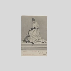 Cartolina fotografica d’epoca Floralia Serie Studi artistici Alterocca VG 1902 - Picture 1 of 2
