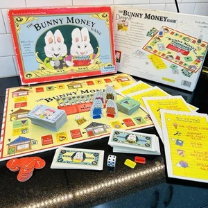 *READ DESCRIPTION* The Bunny Money Game Max And Ruby Rosemary Wells 1998 Board - Picture 1 of 23