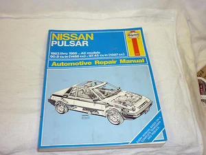 1983 1986 Nissan Pulsar 1500 and 1600 Cars Haynes Manual in Excellent Condition - Picture 1 of 5