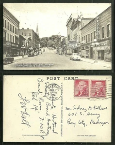 Rutland Center Street Paramount Theatre Cars Vermont Briefmarken 1963 - Bild 1 von 3