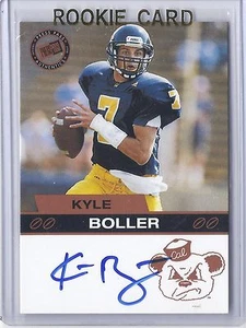 2003 Press Pass fútbol americano Kyle Boller bronce Cal State tarjeta de novato autografiada - Imagen 1 de 2