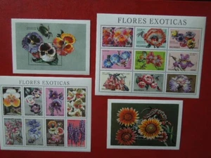 G4117 MOSAMBIK 1999 BLUMEN 4 X BLOCKBOGEN POSTFRISCH - Bild 1 von 1