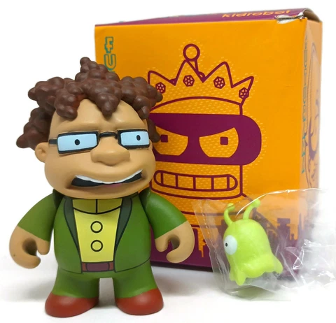 Kidrobot FUTURAMA Mini Series 2 HERMES with Brain Slug 3" Vinyl Figure 2014 Cover